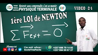 Physique Terminale 24  première loi de newton  principe dinertie [upl. by Fedora71]