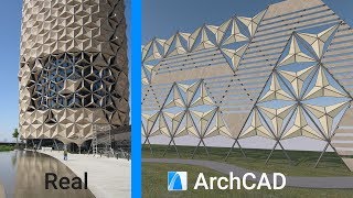 Design of geometric facades With ArchiCAD 23 [upl. by Rella]