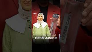 Suluk Baharatlık vb Ürünlere Etiket Yapıştırma Yöntemini Yağmur Çakır Anlatıyor Alişan TRT1 [upl. by Annatnas711]