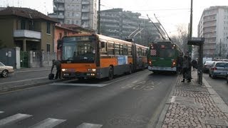 ATM  Filobus a Milano  Trolleybuses in MilanHD [upl. by Ahsitneuq19]