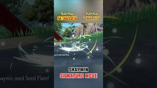 Shaymin Pokemon Scarlet And Violet Signature Move shorts pokemonscarletandviolet gaming [upl. by Maurene]