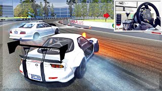 Assetto Corsa Drifting Flame Throwing Mazda RX7  VR Gameplay wSteering Wheel Setup [upl. by Alla]