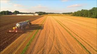 Lohnunternehmen Gerhard Ostendorf mit John Deere 6210R [upl. by Melise]