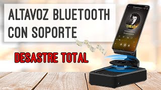 Altavoz bluetooth con soporte para móvil  UNBOXING sale mal [upl. by Lletnahs250]