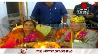 ND Tiwari marries Ujjwala Sharma in Lucknow [upl. by Yemorej]