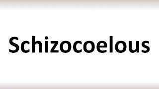 How to Pronounce Schizocoelous correctly [upl. by Nodlew410]