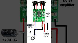 amplifier board mic and speaker connectionamplifier shorts [upl. by Hendry]