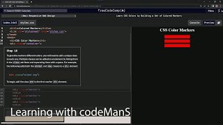Learn CSS Colors by Building a Set of Colored Markers  Step 16 [upl. by Seitz]