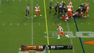 Syracuse QB pulls off some of the smoothest play fakes in college football history 😨 [upl. by Yral17]