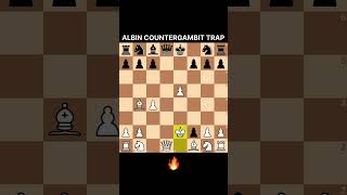 ALBIN COUNTER GAMBIT  CHESS TRICKS  chess chessbaseindia tatasteelchess shorts trending [upl. by Anneres]