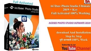 ACDSee Photo Studio Ultimate 2019 full 100 working IN HINDI [upl. by Hairakcaz695]