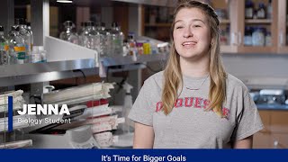 Hear from Duquesne’s Biological Sciences Student Jenna [upl. by Adlev]