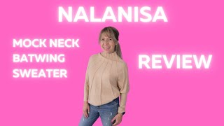 REVIEW of Nalanisa mock neck batwing sweater [upl. by Alleyne]