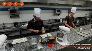 Visite à 360° du laboratoire de Pâtisserie suite [upl. by Ueih]