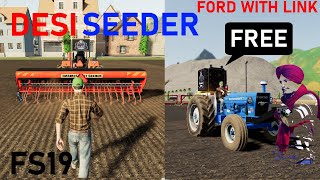 sidhu mossewala ford 6600 with link  contract farming desi machine  fs19 dhaliwalgaming [upl. by Waylin]