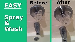 How To Remove Hard Water Stains From Shower [upl. by Arayt]