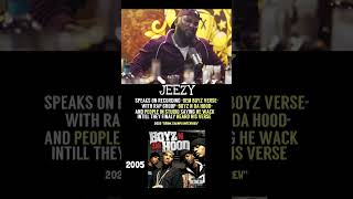 Jeezy Speaks On Dem Boyz Verse And People Calling Wack Intill They Heard His Verse [upl. by Mecke570]