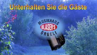 Videofilm Werbefilm Blasers selbstspielende Fake Musikinstrumente Show Harmonika Fun [upl. by Damicke]