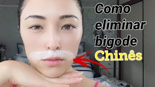 COMO ELIMINAR OS PELOS DO BIGODE CHINÊS DA MULHER USANDO OVO [upl. by Zachar]