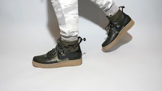 Nike Air Force 1 Winter GoreTex Sequoia CQ7211300 on feet [upl. by Neira]