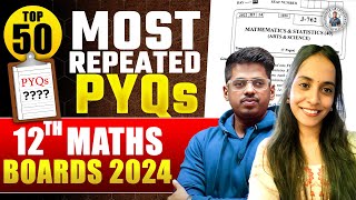 50 Question PYQs MOST REPEATED  ONE SHOT MATHS HSC BOARD EXAM 2024  Abhishek Sir Chemistry ASC [upl. by Narrad904]