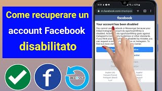 Come recuperare un account Facebook disabilitato in modo permanente aggiornamento 2024 [upl. by Eimile]