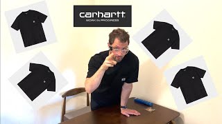 Carhartt WIP  Black Pocket TShirt  reviewedunboxing [upl. by Affay]