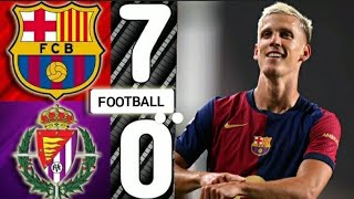 Fc Barcelone vs Real Valladolid  70 flashback Highlights 2024 [upl. by Anaeg]