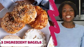 3 Ingredient Bagel Recipe Air Fryer [upl. by Penman]