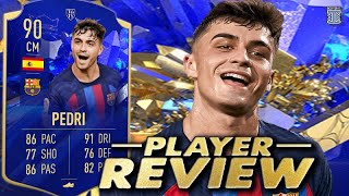 90 TOTY HONOURABLE MENTIONS PEDRI PLAYER REVIEW TEAM OF THE YEAR  FIFA 23 ULTIMATE TEAM [upl. by Aitnuahs]