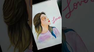 I tried to draw Taylor Swift Lover painting of Taylor Swift TaylorSwift [upl. by Eimareg727]