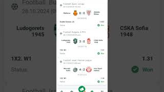 1xbet High Odd Accumulator Bet won Free Football Predation 1xbet 22bet linebet bet365 [upl. by Levana]