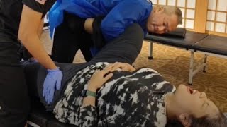 Chris Leong Treatment Neck Knee Hips and Slip Disc Lower Back Problems😱 [upl. by Noteloc]