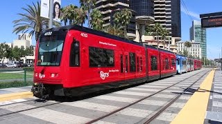 San Diego Trolley SDMTS Light Rail  Tram [upl. by Assenay]