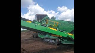 McCloskey R155 Screening Top Soil and Tree Bark Mulch [upl. by Ching234]