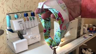 Fabric keychain wristlet sewing tutorial [upl. by Elvie]