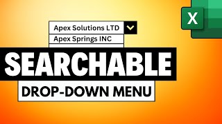 How to Create Searchable Dropdown Lists in Excel  No VBA [upl. by Portugal947]