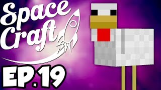 SpaceCraft Minecraft Modded Survival Ep19  AutoChicken Farms Minecraft Mods [upl. by Finella752]