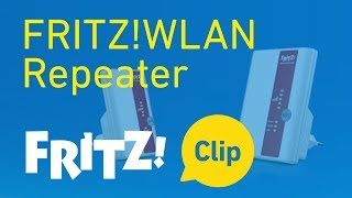 FRITZ Clip – Increasing the range of a wireless LAN with the FRITZWLAN Repeater [upl. by Enylecoj]