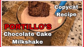 Portillo’s Chocolate Cake Milkshake  Chocolate Cake Shake Copycat Recipe  Desi Kitchen USA  2022 [upl. by Annasor764]