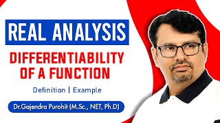 Real Analysis  Differentiability of A Function  Definition amp Examples [upl. by Aihsik]