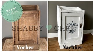 DIY  Schrank im Shabby Chic streichen  Vintage Look  Shabby Chic selber machen [upl. by Frasquito]