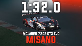 Misano 1320  Mclaren 720S GT3 EVO  GO Setups  ACC 1102 [upl. by Saffian]