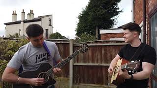 Florescent Adolescent  Arctic monkeys acoustic guitar duos [upl. by Llehctim]