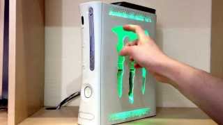 HOW TO LINK amp TEMPLATE XBOX 360 MONSTER ENERGY  SPECIAL EDITION CASE MOD WITH LEDS [upl. by Gittel]