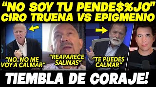 COLAPSA EN VIVO CIRO CASI LLORA ¡EXPLOTA EN TV QUISO CORRER A EPIGMENIO SALINAS LLORA POR PENSION [upl. by Liuqnoj]