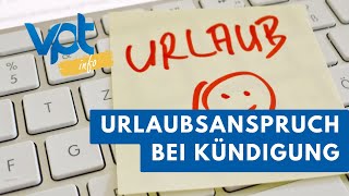 VPTinfo Urlaubsanspruch bei Kündigung [upl. by Aitenev]