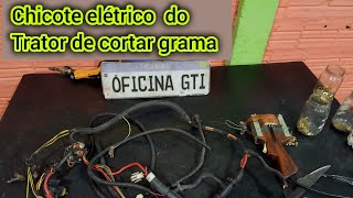 recuperando elétrica do trator da enchente de cortar grama trator manutenção eletrica oficina [upl. by Airbmat]