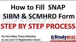 SNAP 23 registration starts How to fill SNAP form SIBM amp SCMHRD form filling  Step by step guide [upl. by Aronle165]