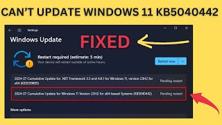 Fix  Cant Update to Windows 11 2024 New Update KB5040442 23H222H2 [upl. by Leirbaj3]